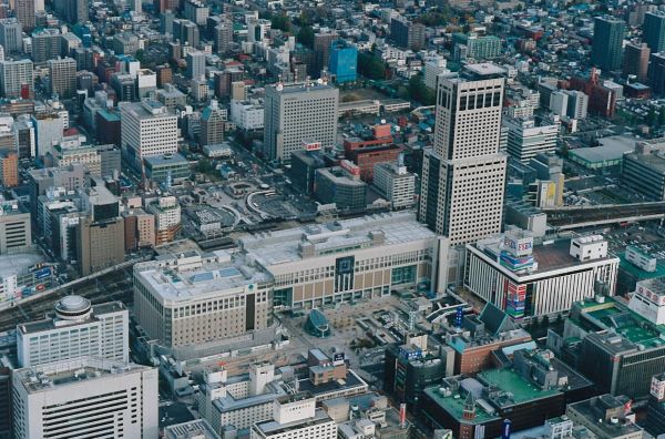 ＪＲタワー／札幌駅（空撮）